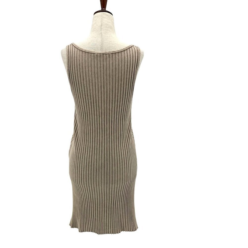 John Elliott Ginza Ribbed Tunic Tan Tank Top Womens 0 - Picture 4 of 8